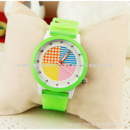 China Manufacturer New Product Colorful Interchangeable Silicone Watch